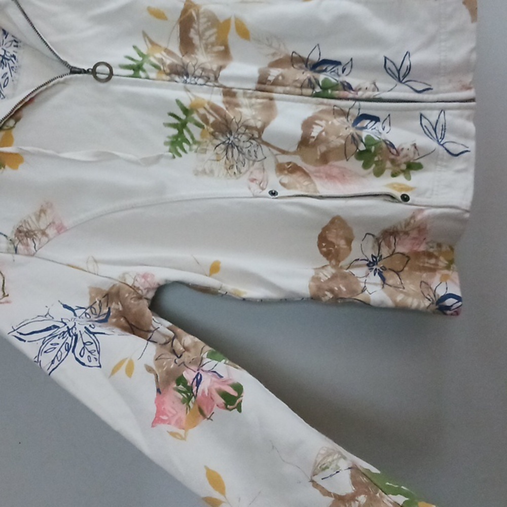 Kate Hill Cotton Zip Up Hoodie Sweatshirt Size PM - Picture 5 of 15